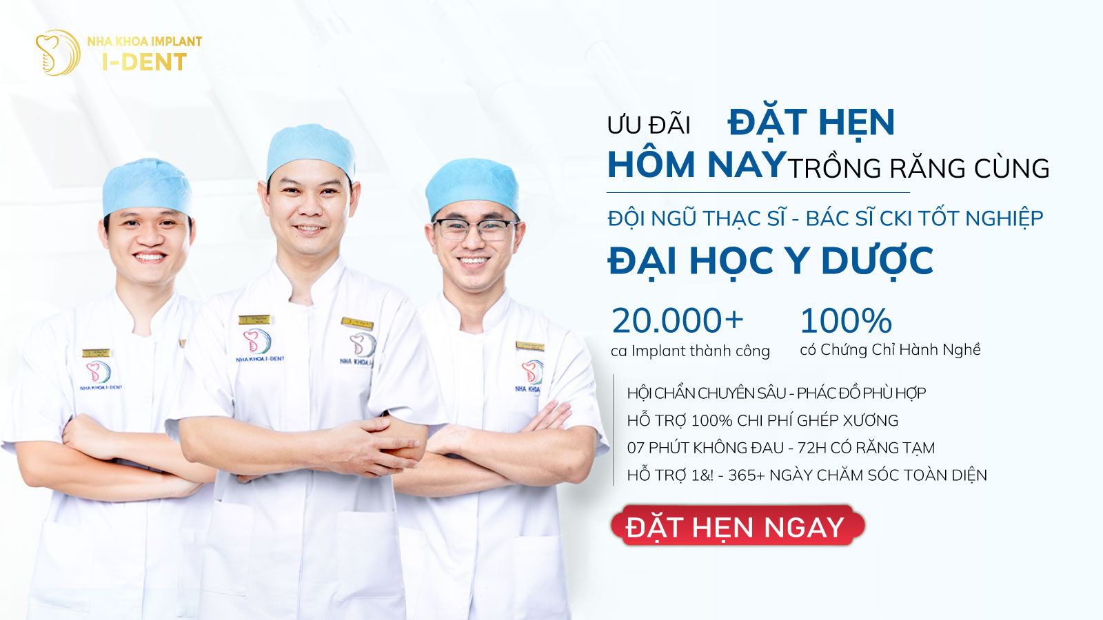 Đội ngũ bác sĩ chuyên sâu Implant - Nha khoa I-Dent